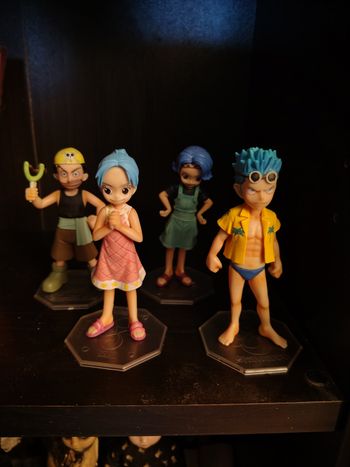 Lot de 4 figurines One Piece non officielles style Portrait of pirates (Usopp, Vivi, Franky, Nojiko)