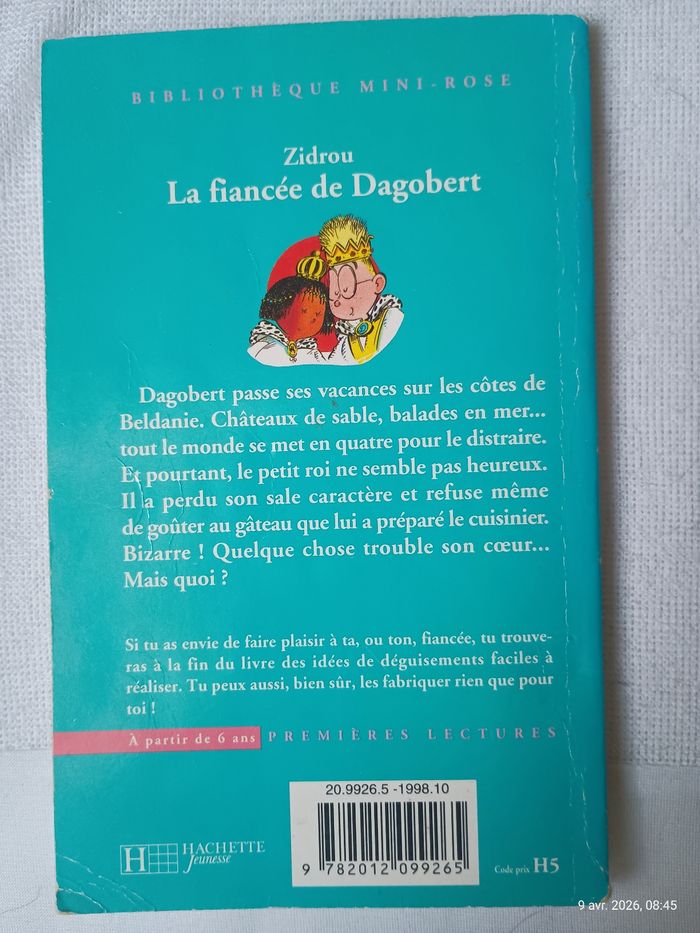 Livre bibliothèque rose "la fiancée de Dagobert" - photo numéro 2