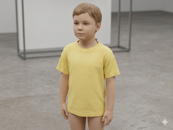 T shirt jaune 6-8 ans Mixte (1 légère tache) - photo numéro 1