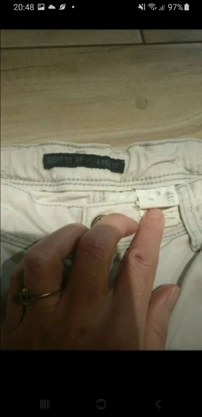 Jeans clair fille ikks 10 ans - photo numéro 4