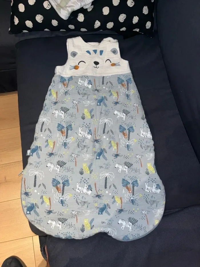 Gigoteuse turbulette petit Beguin 100% coton TOG 1.0 croco jungle