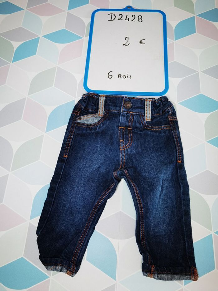 D2428 - jeans garçon 6 mois - photo numéro 3