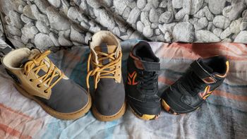 Lot bottines rembourré et basket garçon taille 30