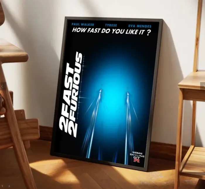 Affiche Lego Technic - Modèle 2 - 2 Fast 2 Furious Nissan Skyline GT-R - photo numéro 2