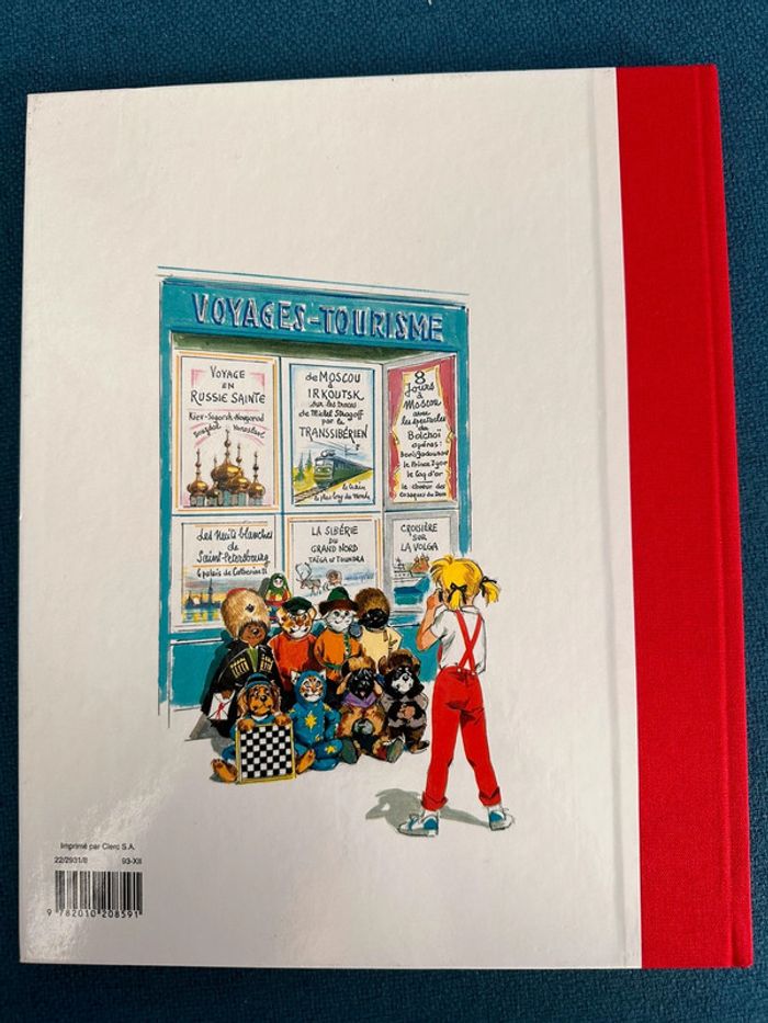 Livre Caroline en Russie reliure rouge édition limitée album bd Pierre Probst - photo numéro 2