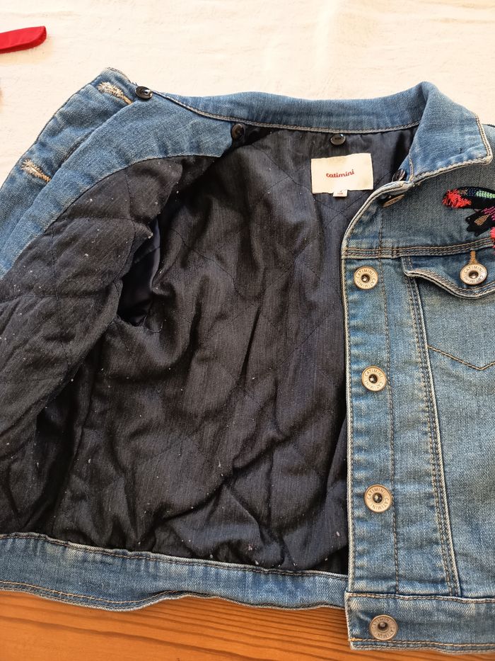 Veste en jean doublée Catimini 4 ans - photo numéro 3