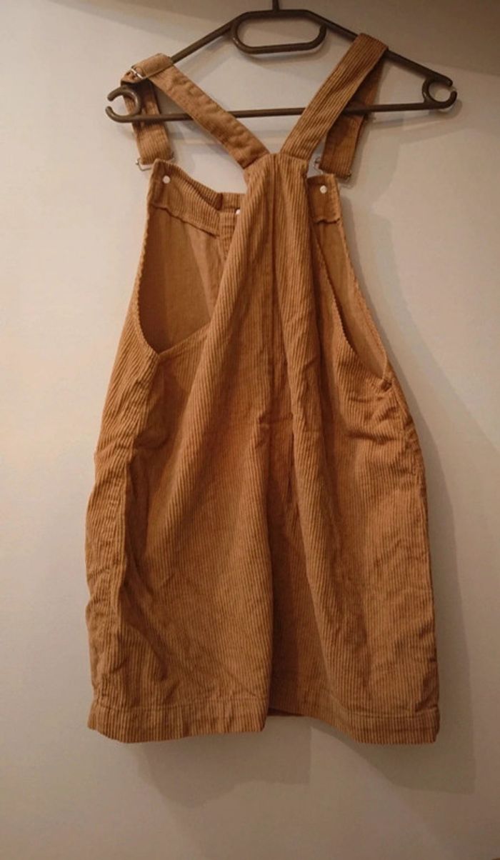 Robe salopette velours côtelé Marron clair - photo numéro 2