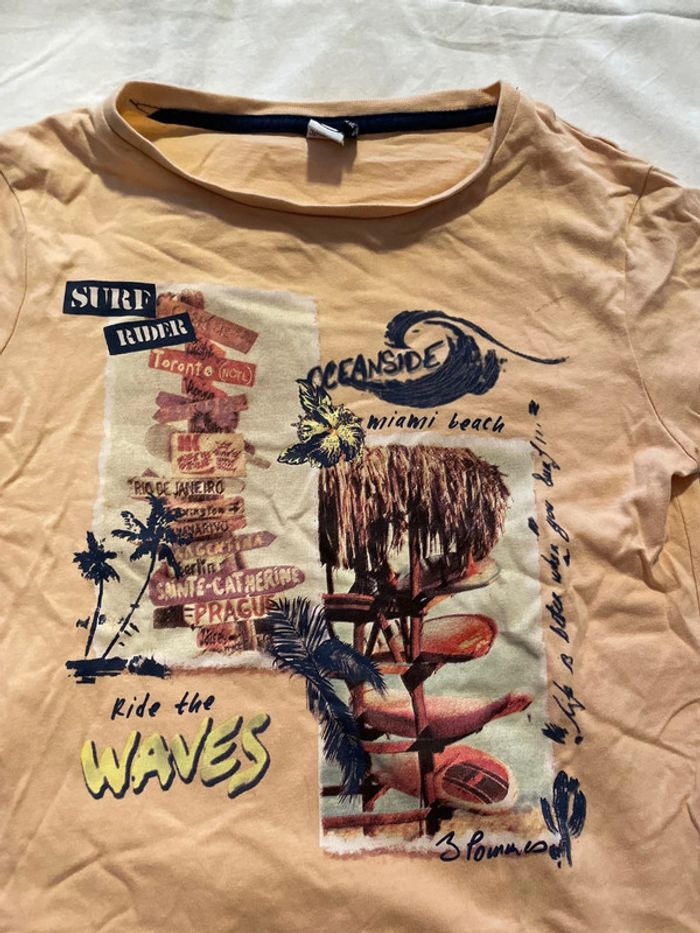 T shirt 3 pommes 5/6 ans - photo numéro 2