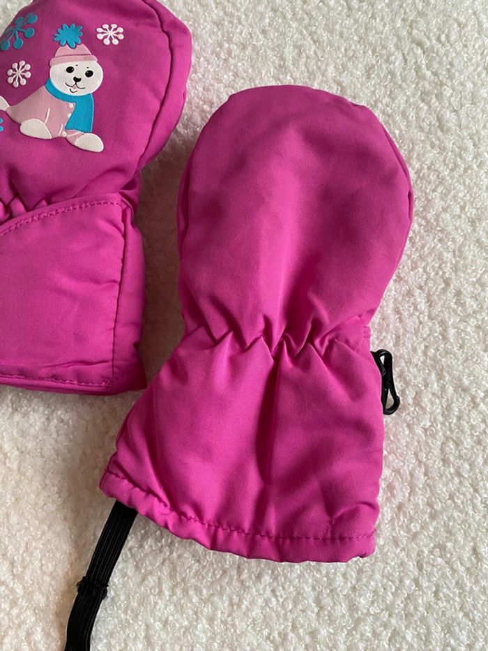 Moufles hiver fille rose - photo numéro 3
