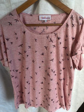 #teeshirt #toscane #rose #brillants #taille1
