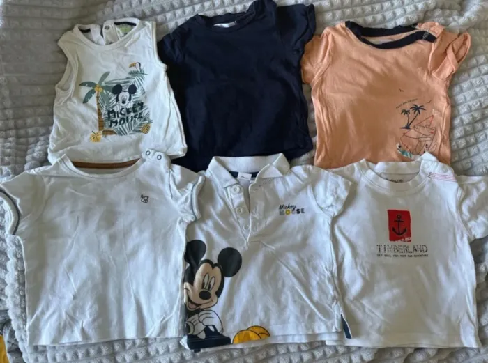 Lot t shirt 6 mois