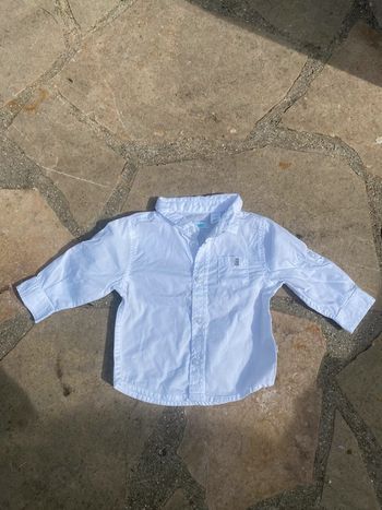 Chemise blanche bébé 3 mois Okaïdi