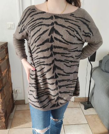 Pull fin Orfeo negro taille unique (107)