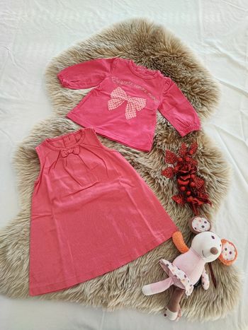 Ensemble robe tee shirt rose bébé rêve 6 mois