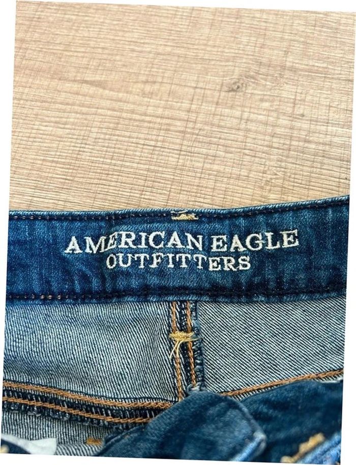Short court bleu en jean American Eagle taille 0 TBE - photo numéro 13