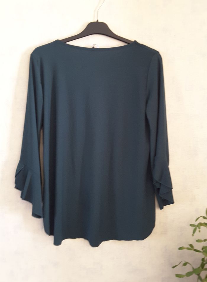 Blouse verte manches longues – My Style - T3 - photo numéro 2