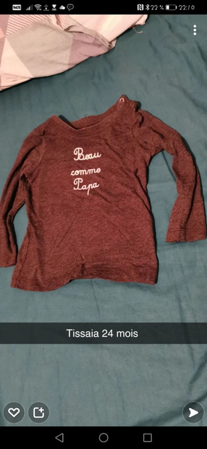 Pull sweet beau comme papa