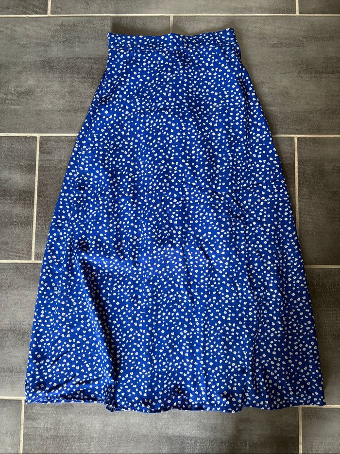 Jupe longue bleue