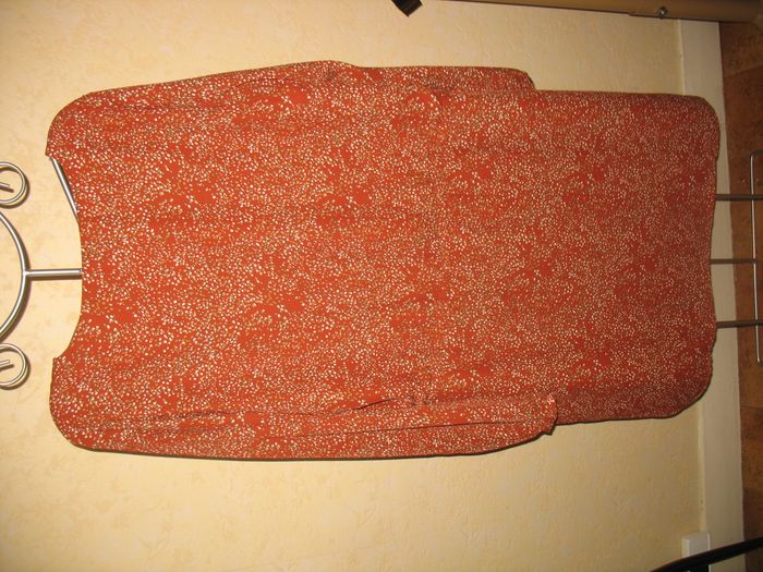 ROBE ML MARRON A PETITS MOTIFS "ONLY" - TAILLE XL - n°01 - photo numéro 2