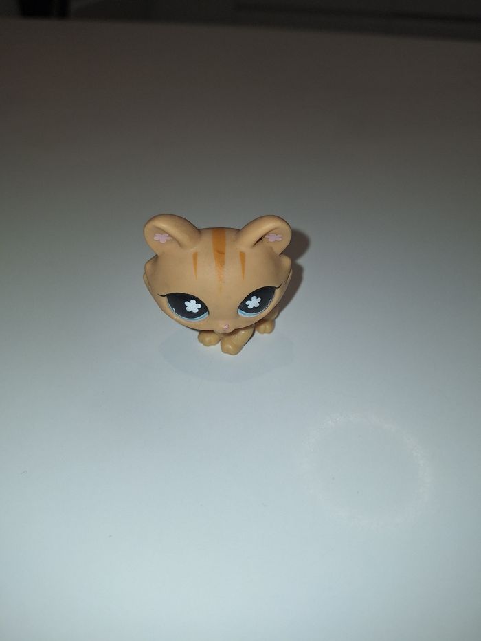 Petshop LPS Chat roux yeux et oreilles fleurs