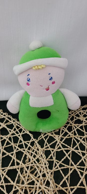 Doudou hochet bonhomme vert chicco