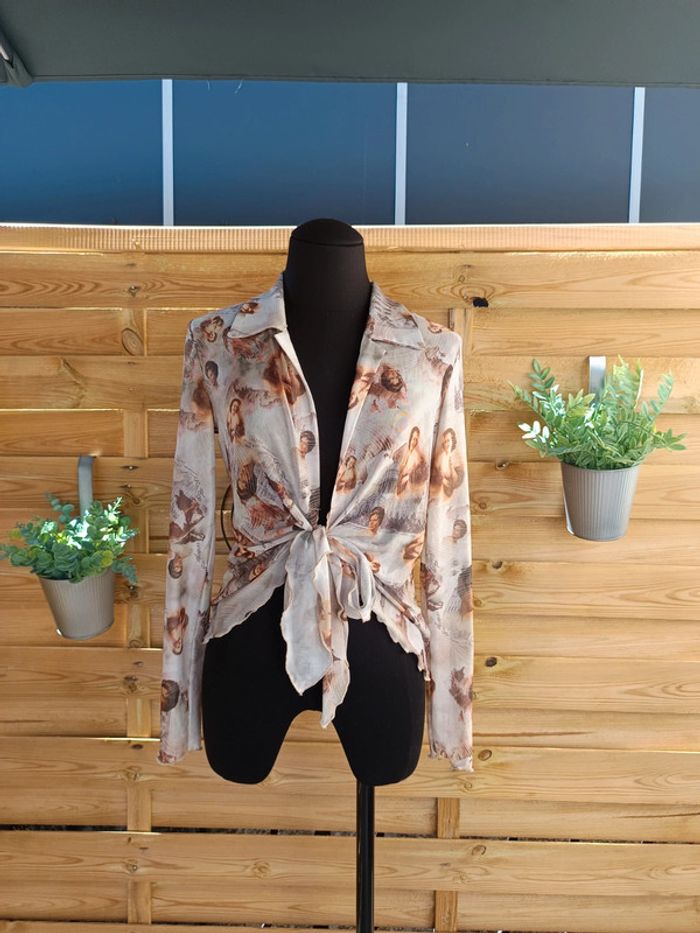Chemisier à nouer taille XS