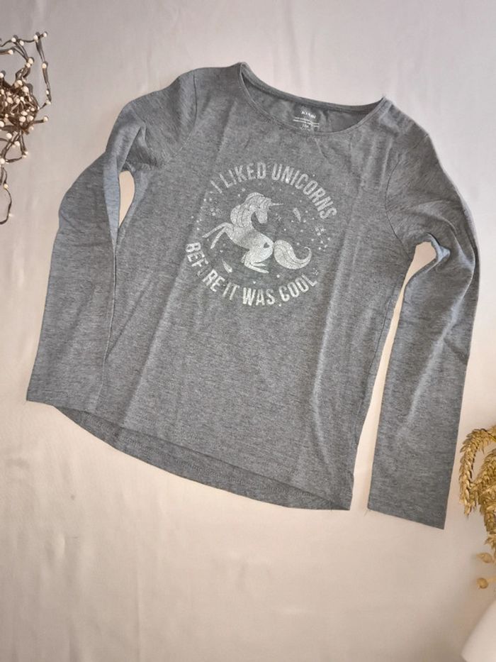 Haut Kiabi gris 10 ans