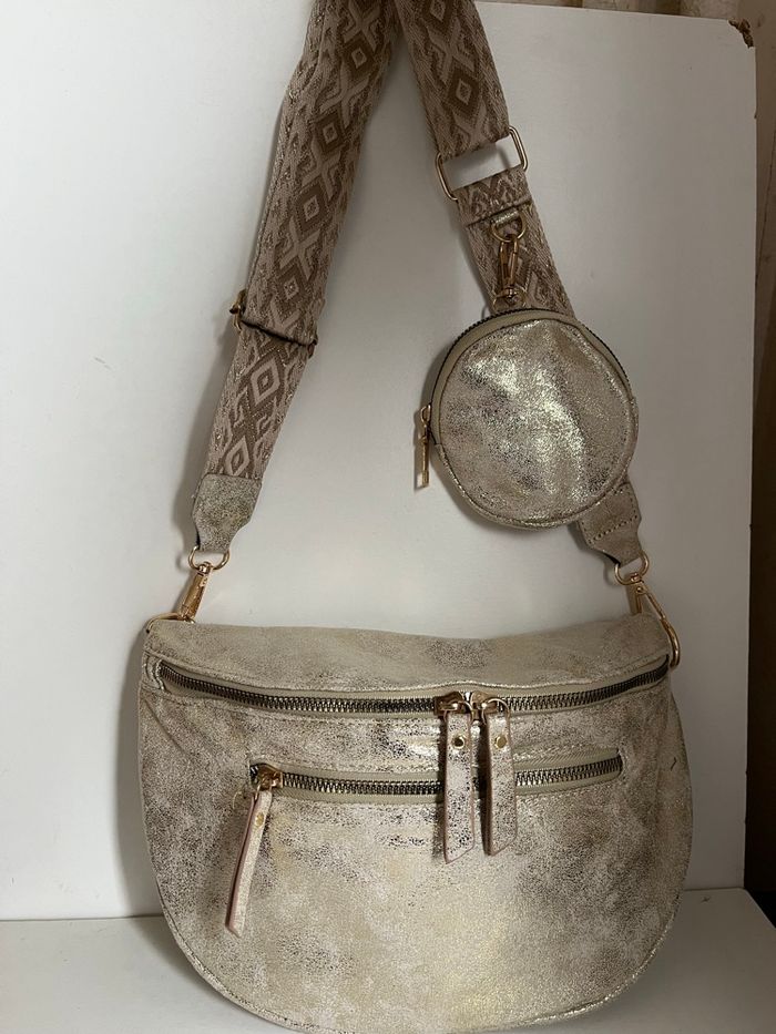 Sac banane bandoulière toile - photo numéro 2