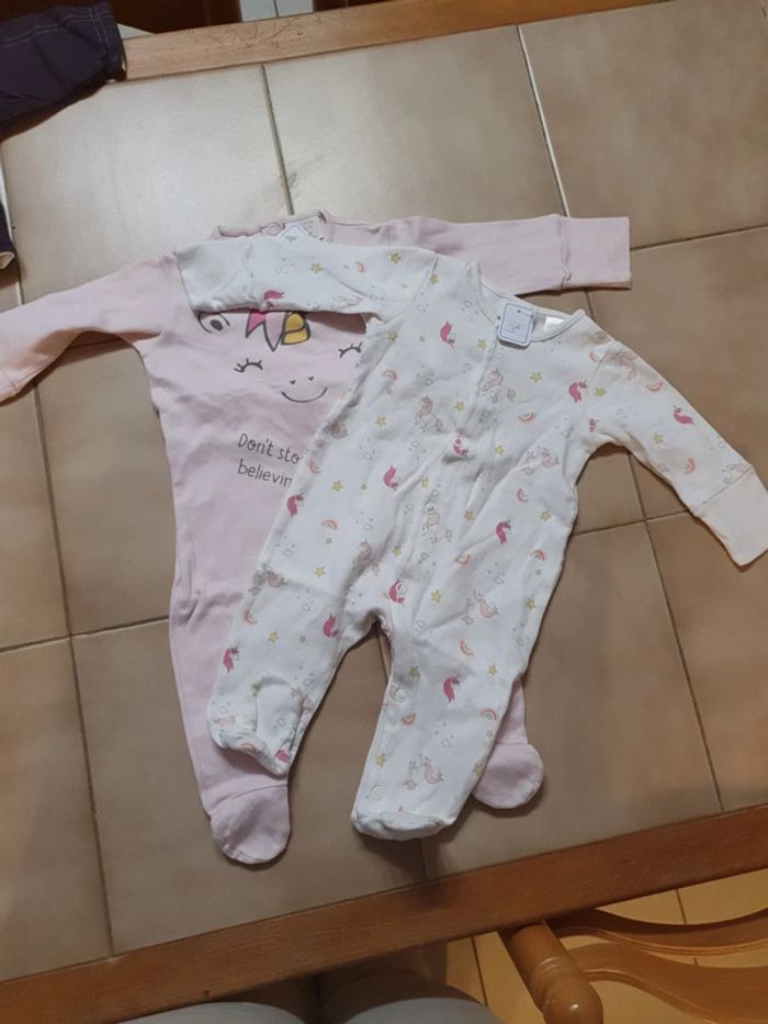 Lot de 2 pijamas 0/3 mois