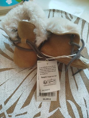 Chaussure chaussons bébé fourré pointure 19 20