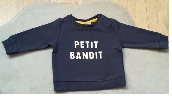 pull tape à l'oeil "petit bandit" 3 mois état neuf