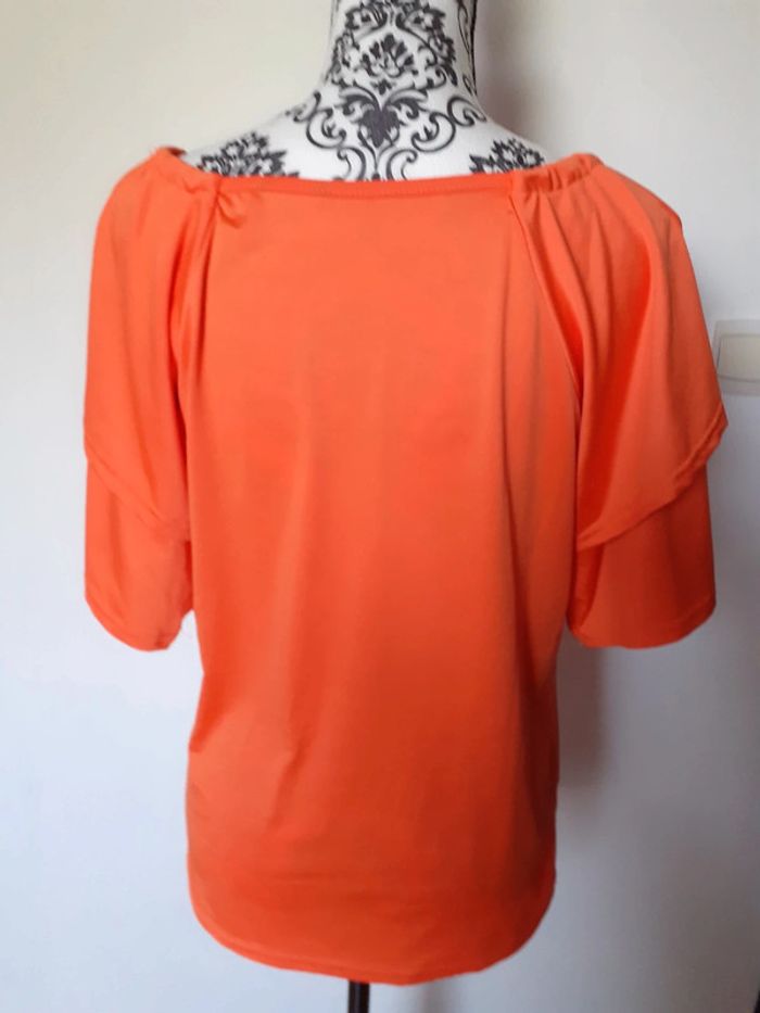 Blouse fluide orange - photo numéro 3