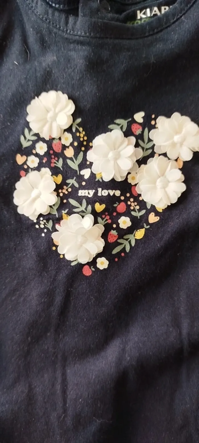 Tee shirt fleur - photo numéro 2