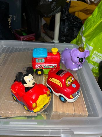 Lot de 4 tut tut bolide Mickey + Gabriel + Jolicoeur