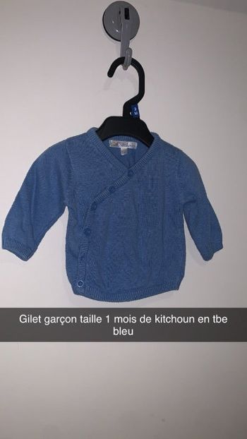 Gilet garçon taille 1 mois