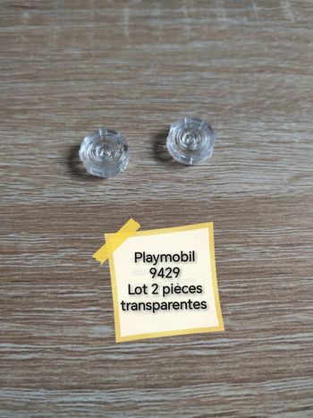 Playmobil 9429 lot 2 pièces transparentes