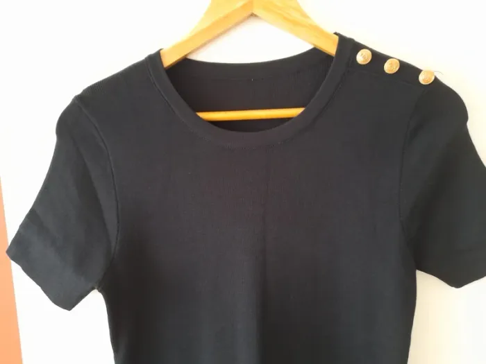 Robe manches courtes plissée au bas - photo numéro 2