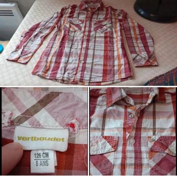 Chemise manches longues 128 8ans