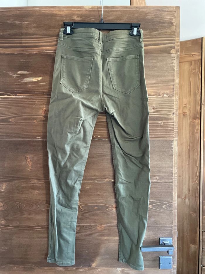 Slim skinny kaki zara taille 38 - photo numéro 3