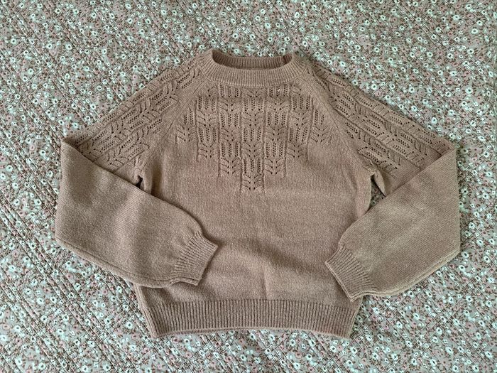 Pull manche ballon LaHalle vieux rose neuf S