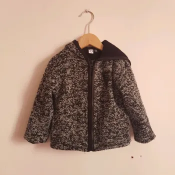 Gilet tissé et polaire