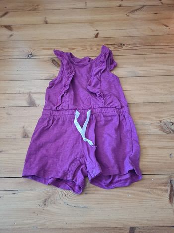 Combinaison short 24 mois en coton