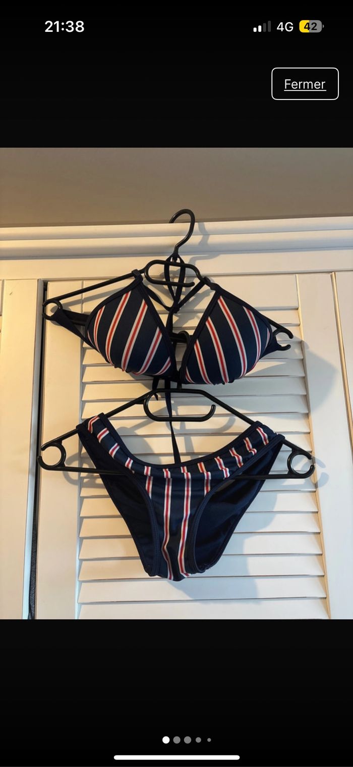 Maillot de bain rayé