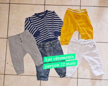 Lot vêtements garçon 12 mois