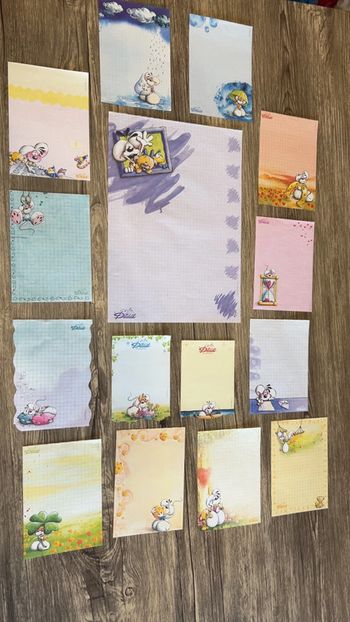 Lot 15 feuilles Diddl