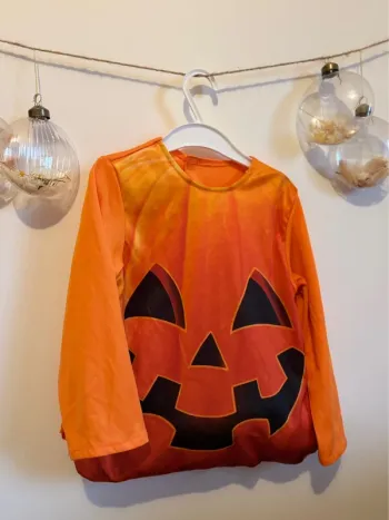 🎃 Déguisement Citrouille Halloween – Taille 6 ans 🎃