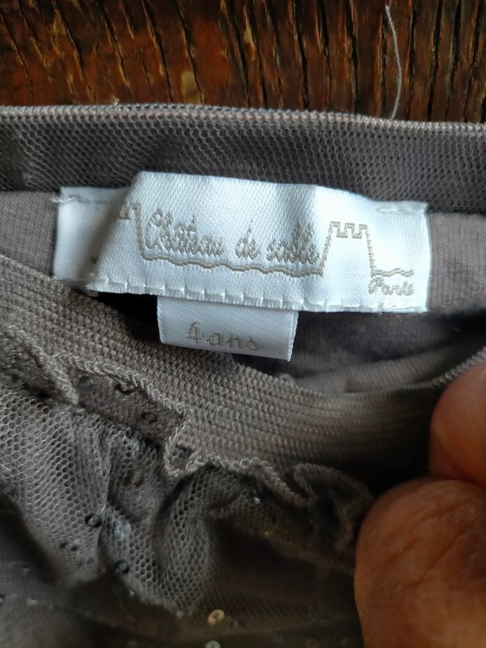 Très belle jupe/legging Château de sable 4 ans - photo numéro 3
