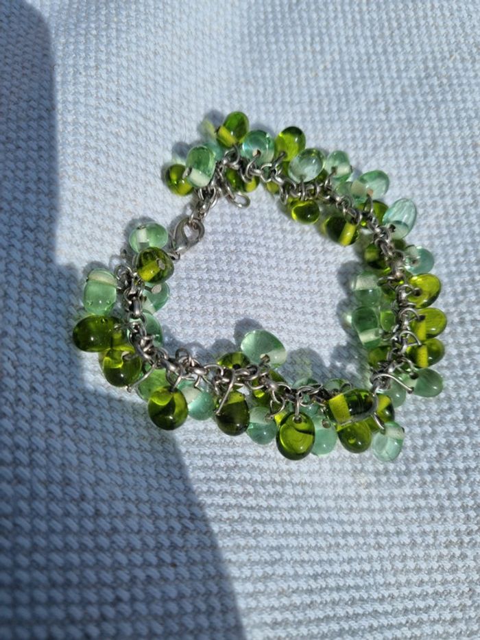 Bracelet vert fantaisie