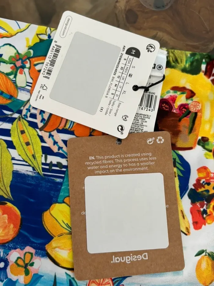 Bas de maillot de bain Desigual réversible coloré noir femme M - photo numéro 8