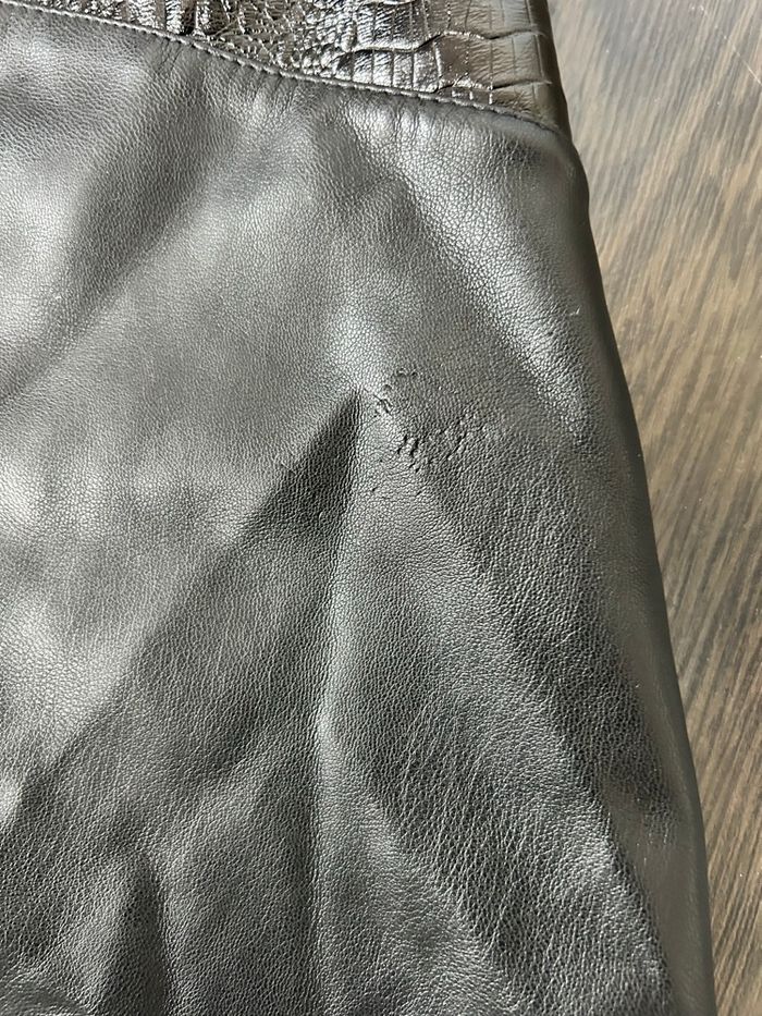 Short Morgan taille 36 en faux cuir noir - photo numéro 5